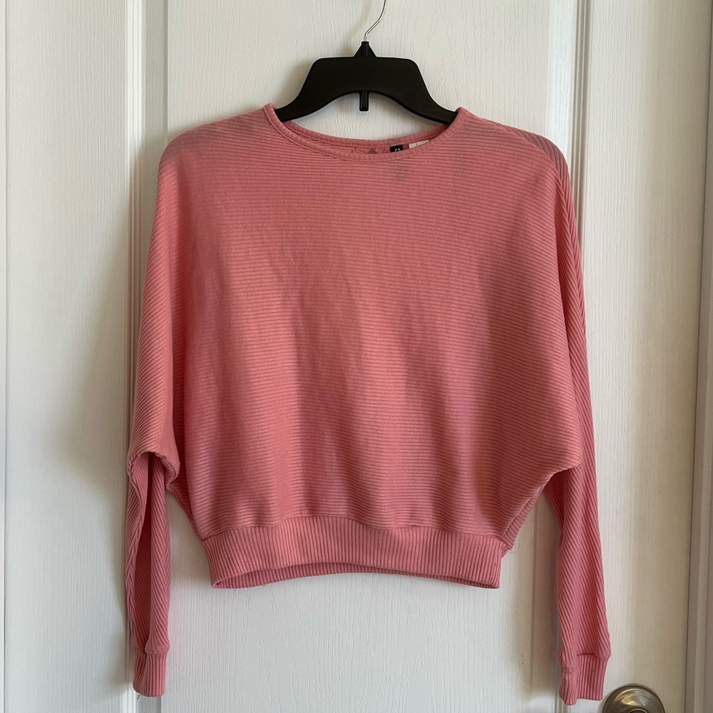 H&M Pink Cut-Out Back Sweater